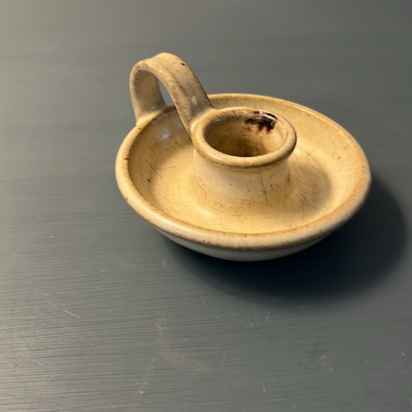 Ceramic Candle Holder with Finger Loop - Picture 3 of 5